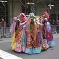 The dancers huddle up, Persian Day Parade, Upper East Side and Midtown, New York, US - 25th March 2007