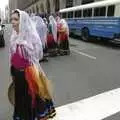 Crossing the street near a police bus, Persian Day Parade, Upper East Side and Midtown, New York, US - 25th March 2007