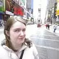 Isobel looks shifty, Crossing Brooklyn Bridge, New York, US - 26th March 2007