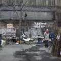 A back-yard market, Crossing Brooklyn Bridge, New York, US - 26th March 2007