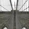 The wires of the bridge, Crossing Brooklyn Bridge, New York, US - 26th March 2007