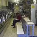 Inside a New York laundrette, Liberty Island, A Helicopter Trip and Madison Square Basketball, New York, US - 27th March 2007
