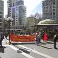 Conspiracy theory in Union Square, Liberty Island, A Helicopter Trip and Madison Square Basketball, New York, US - 27th March 2007