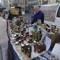 A dude sells maple syrup and honey, Liberty Island, A Helicopter Trip and Madison Square Basketball, New York, US - 27th March 2007