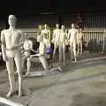 The bizarre sight of lots of naked male mannequins, A 1940s Airfield Hangar Dance, Debach, Suffolk - 9th June 2007