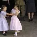 A couple of tiny 'evacuees' dance around, A 1940s Airfield Hangar Dance, Debach, Suffolk - 9th June 2007