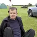 Nosher sits on the grass, A 1940s Airfield Hangar Dance, Debach, Suffolk - 9th June 2007