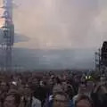 Smoke fills the stadium, Genesis in Concert, and Suomenlinna, Helsinki, Finland - 11th June 2007