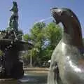 A seal statue squirts water , Genesis in Concert, and Suomenlinna, Helsinki, Finland - 11th June 2007