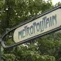 A Paris Metro sign, Genesis Live at Parc Des Princes, Paris, France - 30th June 2007