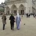 A nun strides over to Notre Dame, Genesis Live at Parc Des Princes, Paris, France - 30th June 2007