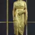 A wary-looking gold statue, Genesis Live at Parc Des Princes, Paris, France - 30th June 2007