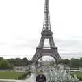 Tourist shot in front of the Eiffel Tower, Genesis Live at Parc Des Princes, Paris, France - 30th June 2007