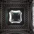 Looking right up the inside of the tower, Genesis Live at Parc Des Princes, Paris, France - 30th June 2007