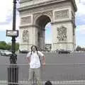 Sean in front of the Arc de Triomph, Genesis Live at Parc Des Princes, Paris, France - 30th June 2007
