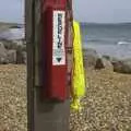 A rescue line on a post, Phil's 40th and a New Forest Weekender, Hordle and Barton-on-Sea, Hampshire - 13th July 2007