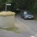 In Thornham Magna, a large straw bale has been mysteriously dumped, Janet's 40th, The Depot, Cambridge - 1st September 2007