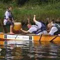 Paddling to the beat of a drum, Qualcomm's Dragon-Boat Racing, Fen Ditton, Cambridge - 8th September 2007