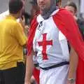 St. George pops back from the Lebanon to take part, Qualcomm's Dragon-Boat Racing, Fen Ditton, Cambridge - 8th September 2007
