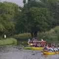 A bucolic scene after the finish line, Qualcomm's Dragon-Boat Racing, Fen Ditton, Cambridge - 8th September 2007