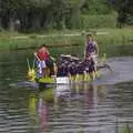 Another boat heads up to the starting line, Qualcomm's Dragon-Boat Racing, Fen Ditton, Cambridge - 8th September 2007