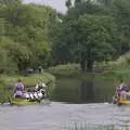 Qualcomm cross the line, in pole position, Qualcomm's Dragon-Boat Racing, Fen Ditton, Cambridge - 8th September 2007