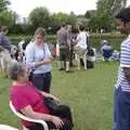 Isobel chats to her mother, Qualcomm's Dragon-Boat Racing, Fen Ditton, Cambridge - 8th September 2007