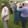 Visitors get a photo, Stourbridge Fair at the Leper Chapel, Cambridge - 8th September 2007