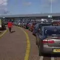 The queue of cars at Holyhead ferry terminal, A Road Trip to Ireland Via Sandbach and Conwy, Cheshire and Wales - 21st September 2007