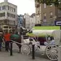 Horses and carts wait near the end of Grafton Street, Blackrock and Dublin, Ireland - 24th September 2007