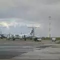 A distant rainbow, and a parked FlyBe Dash 8, Blackrock and Dublin, Ireland - 24th September 2007