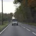 Jo's van heads off down the A140, The BBs On Tour, Gatwick Copthorne, West Sussex - 24th November 2007
