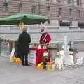 The Christmas stall has a lit-up reindeer, Gamla Stan, Stockholm, Sweden - 15th December 2007