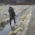 Isobel on the ice, Gamla Uppsala, Uppsala County, Sweden - 16th December 2007