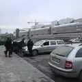 Nosher helps get a car out from an ice trap, A Few Hours in Skansen, Stockholm, Sweden - 17th December 2007