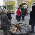 At the entrance to Skansen, we warm up for a bit, A Few Hours in Skansen, Stockholm, Sweden - 17th December 2007