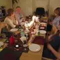 Candle-lit pudding, Christmas at Sis and Matt's, Chagford, Devon - 25th December 2007