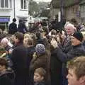 The hunt disappears up Mill Street, A Boxing Day Hunt, Chagford, Devon - 26th December 2007