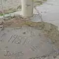 Concrete writing from 1989 shows a poignant hope, The End of the World: Julian to the Salton Sea and Back, California, US - 1st March 2008