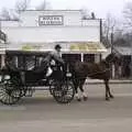 A horse-and-cart clops by on Julian's Main Street, The End of the World: Julian to the Salton Sea and Back, California, US - 1st March 2008