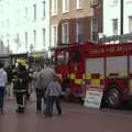 A fire engine does fund-raising on Grafton Street, Easter in Dublin, Ireland - 21st March 2008
