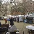 A Cambridge market, near St. John's college, Mother and Mike, Rachel and Sam, and the Scan That Changes Everything - 30th March 2008