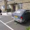 Nosher's old car is all canned up, Hani and Anne's Wedding, County Hall, Cambridge - 2nd May 2008