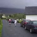 Walking up the road, Paul and Jenny's Wedding, Tralee, County Kerry, Ireland - 3rd May 2008