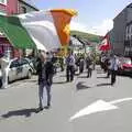 The Irish tricolour waves, Connor Pass, Slea Head and Dingle, County Kerry, Ireland - 4th May 2008