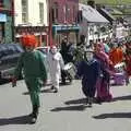 Some clowns climb up Main Street, Connor Pass, Slea Head and Dingle, County Kerry, Ireland - 4th May 2008