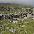 Stone walls up in the hills, Connor Pass, Slea Head and Dingle, County Kerry, Ireland - 4th May 2008