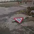 Derelict land and a discarded sign, Connor Pass, Slea Head and Dingle, County Kerry, Ireland - 4th May 2008