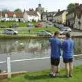 Apple and Pippa look out over Finchingfield, The BSCC Weekend Away, Thaxted, Essex - 10th May 2008