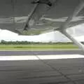 The Cessna rolls up Cambridge Airport's runway, Nosher Flies a Plane, Cambridge Airport, Cambridge - 28th May 2008